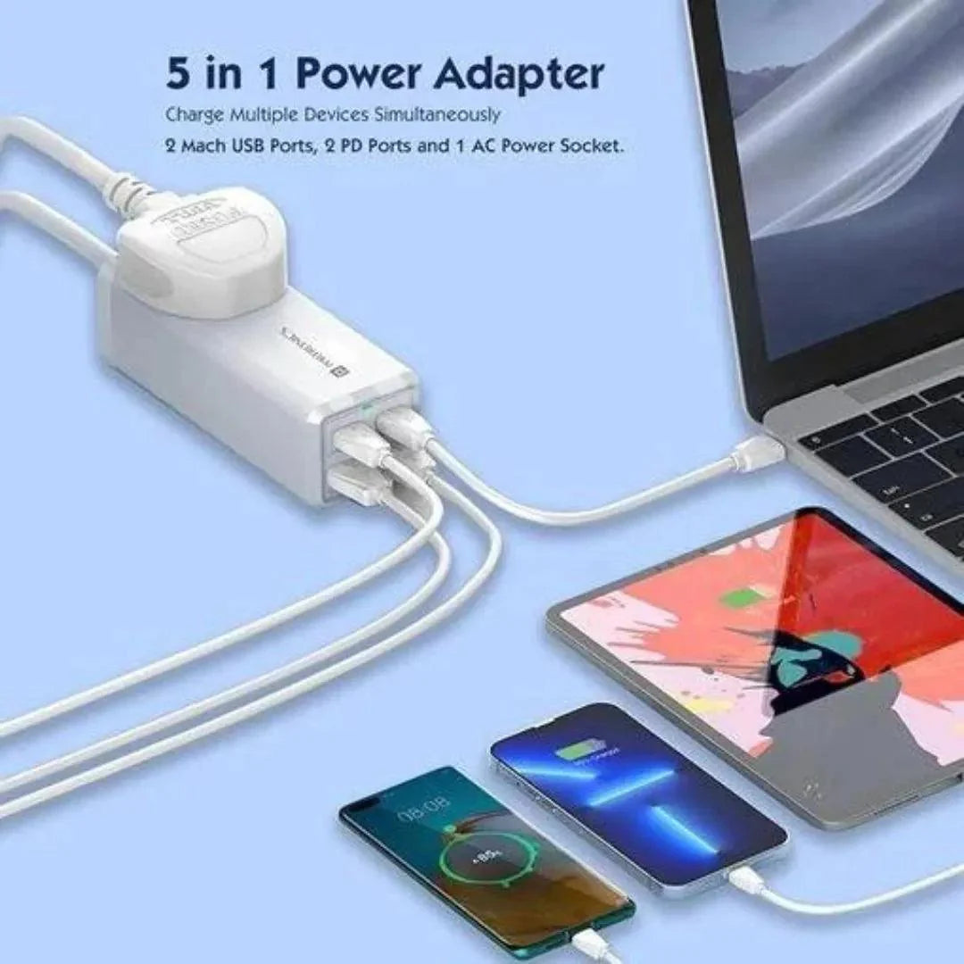 Power Socket, Compatible with Laptop,Smartphones, iPhones, Tablet, Power Bank