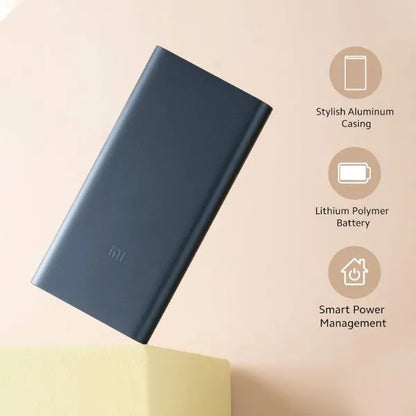 Mi 10000mAH Li-Polymer, Micro-USB and Type C Input Port, Power Bank 3i with 18W Fast Charging
