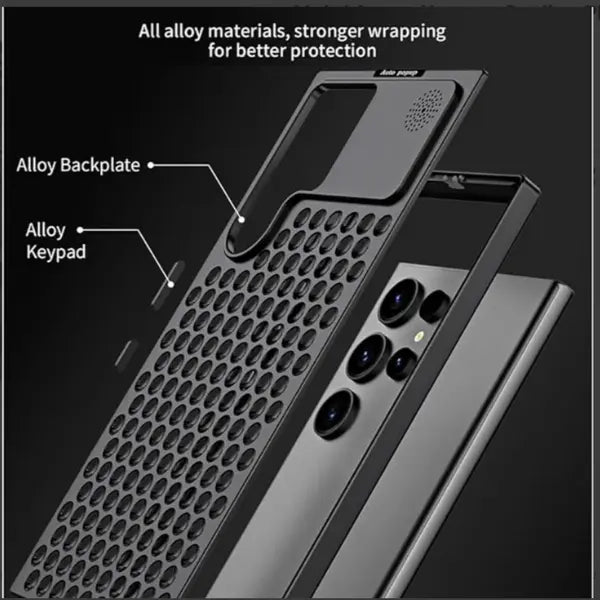 Metal Aromatherapy Cooling Phone Case - Samsung