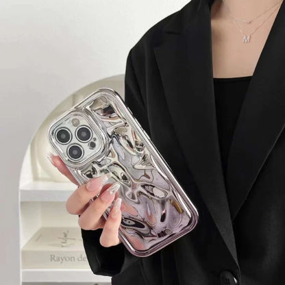Cute 3D Water Ripple Shape Camera Lens Protection iPhone Cover