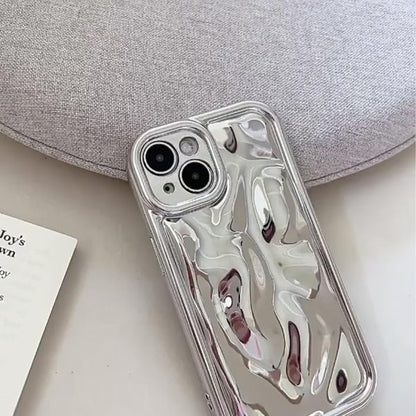 Cute 3D Water Ripple Shape Camera Lens Protection iPhone Cover