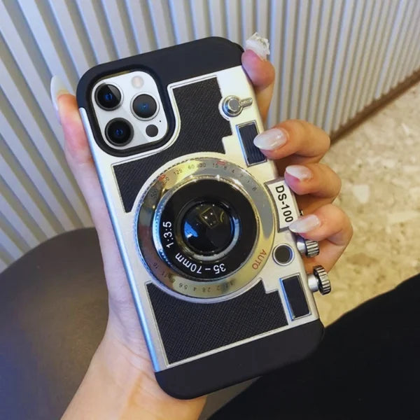 3D Metal Camera Style iPhone Case & Cover