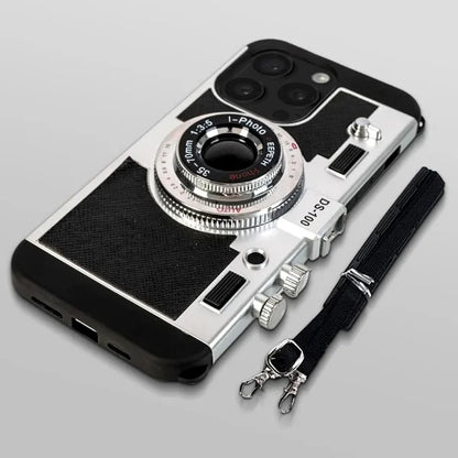 3D Metal Camera Style iPhone Case & Cover