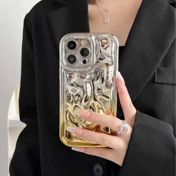 Cute 3D Water Ripple Shape Camera Lens Protection iPhone Cover