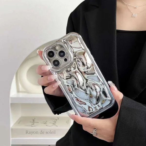 Cute 3D Water Ripple Shape Camera Lens Protection iPhone Cover