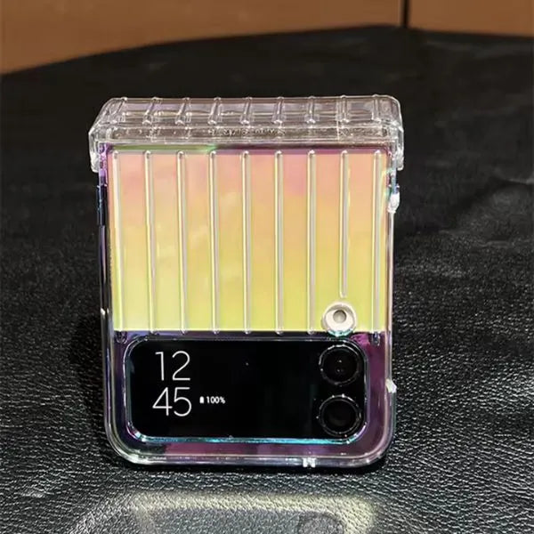 Color full Plated Folding Center Axis Case for Samsung Galaxy Flip Series