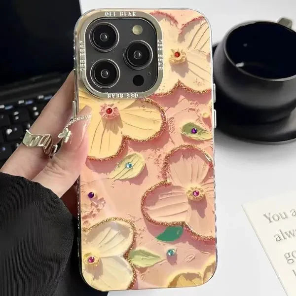 Flower Pretty Pattern Oil Painting Case