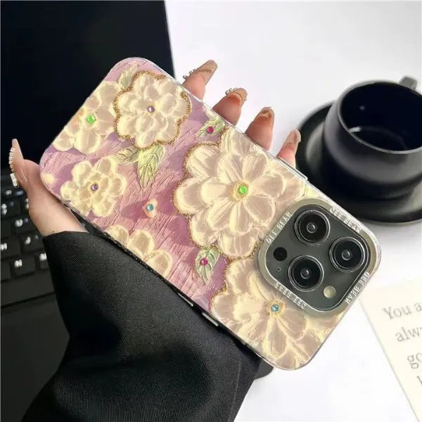 3D Flower Print Case
