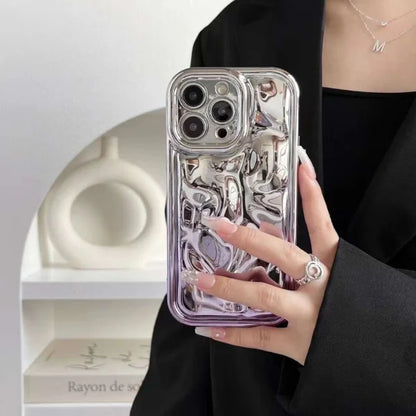 Cute 3D Water Ripple Shape Camera Lens Protection iPhone Cover