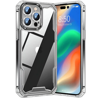 Camera Protection, Hard Crystal Clear Back, Shockproof Case Cover(TPU+Acrylic)