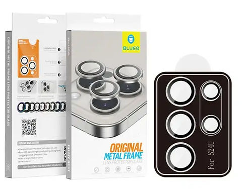 Blueo Camera Lense Protector 9H Aluminium Ring for Samsung S24 Ultra Black