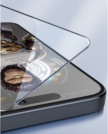 Blueo AR 3d Curved Full Glue Tempered Glass for iPhone 15 Pro Max with Applcator