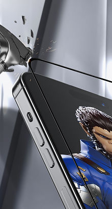 Blueo 3D Airbag Anti-broken Tempered Glass with Applicator for iPhone 15 Pro Max