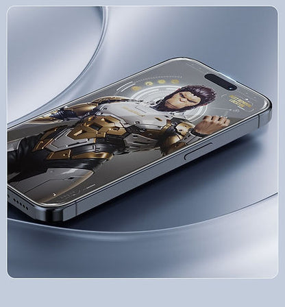 Blueo AR 3d Curved Full Glue Tempered Glass for iPhone 15 Pro Max with Applcator