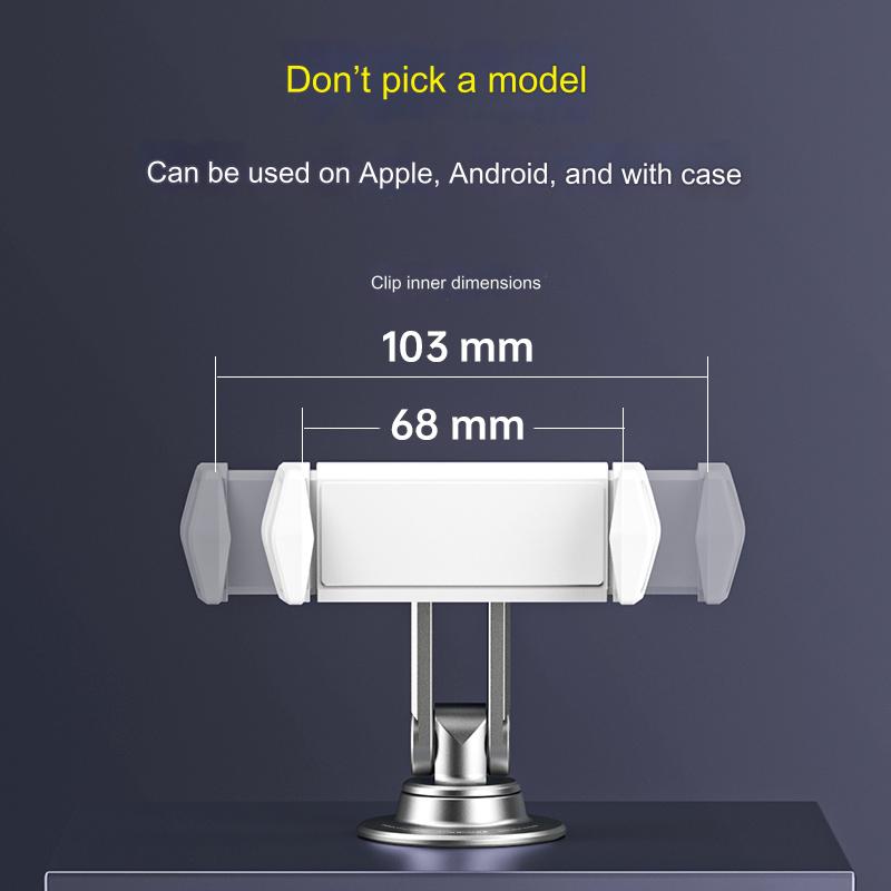 Car Mobile Phone Holder, Car-specific Universal Magnetic Folding Navigation Support Frame, Adhesive Fixed Anti-shake