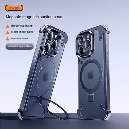 Magnetic Metal Bumper Case For iPhone 15 14 13 Pro Max Cover Magsafe Aluminum Frame Shockproof Cover For iPone 15 Pro Magsafing