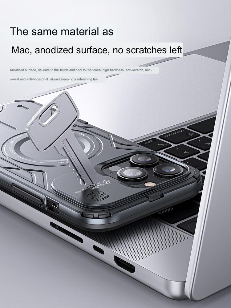 TheTree Aromatherapy iPhone 15 Pro Max Case: MagSafe Magnetic Aluminum Alloy, Anti-Fall, Heat Dissipation, High-End Apple 15 Pro Shell – All-Inclusive, Anti-Scratch Protection