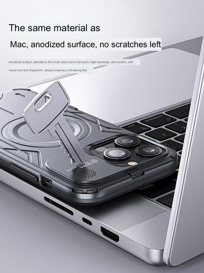 TheTree Aromatherapy iPhone 15 Pro Max Case: MagSafe Magnetic Aluminum Alloy, Anti-Fall, Heat Dissipation, High-End Apple 15 Pro Shell – All-Inclusive, Anti-Scratch Protection
