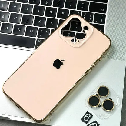 iPhone Series, 3 coated plating TPU with  PC backplane with ( Lens Protection)