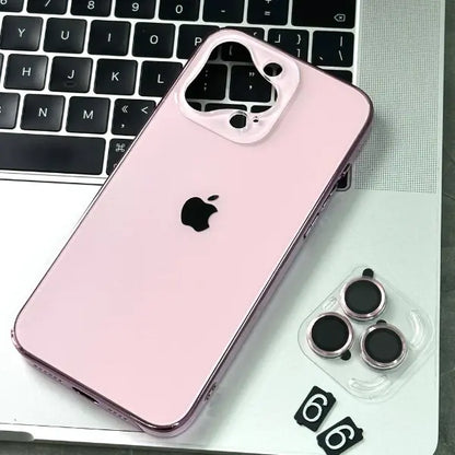 iPhone Series, 3 coated plating TPU with  PC backplane with ( Lens Protection)
