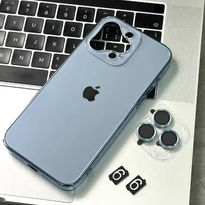 iPhone Series, 3 coated plating TPU with  PC backplane with ( Lens Protection)