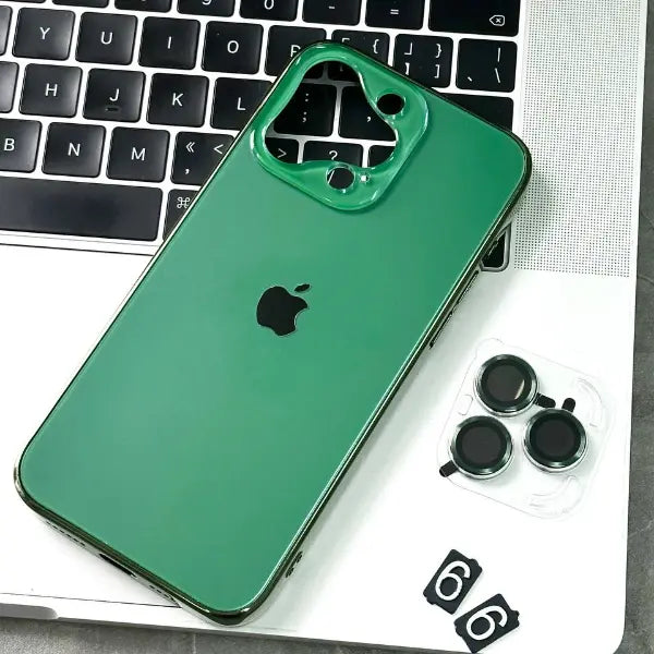 iPhone Series, 3 coated plating TPU with  PC backplane with ( Lens Protection)