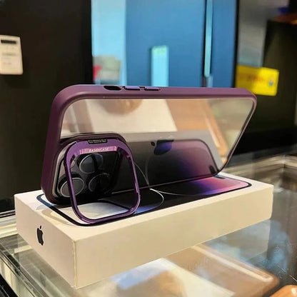 Multitasking Magic: U1 iPhone Stand Case with Built-in Kickstand, Camera Guard Crystal Clarity