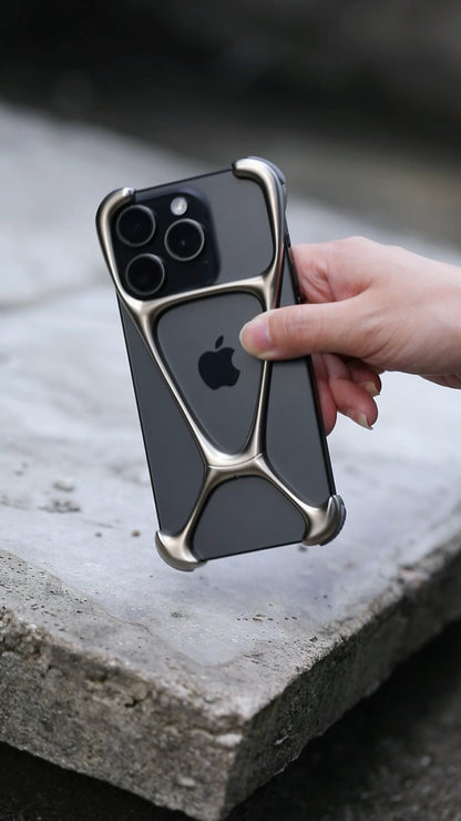 Thetree is suitable for Apple iPhone 15 Pro Max case, new zinc alloy protective cover hollow