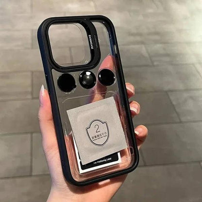 Multitasking Magic: U1 iPhone Stand Case with Built-in Kickstand, Camera Guard Crystal Clarity